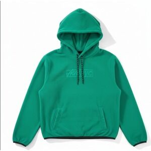 Aero NYC Fleece Box Logo Pullover Hoodie Drawstring Men's Size‎ Large